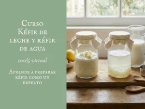 Curso kéfir de leche y agua