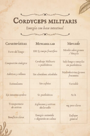 Cordiceps militaris Tabla