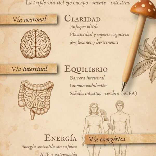 Melena y cordyceps como actua