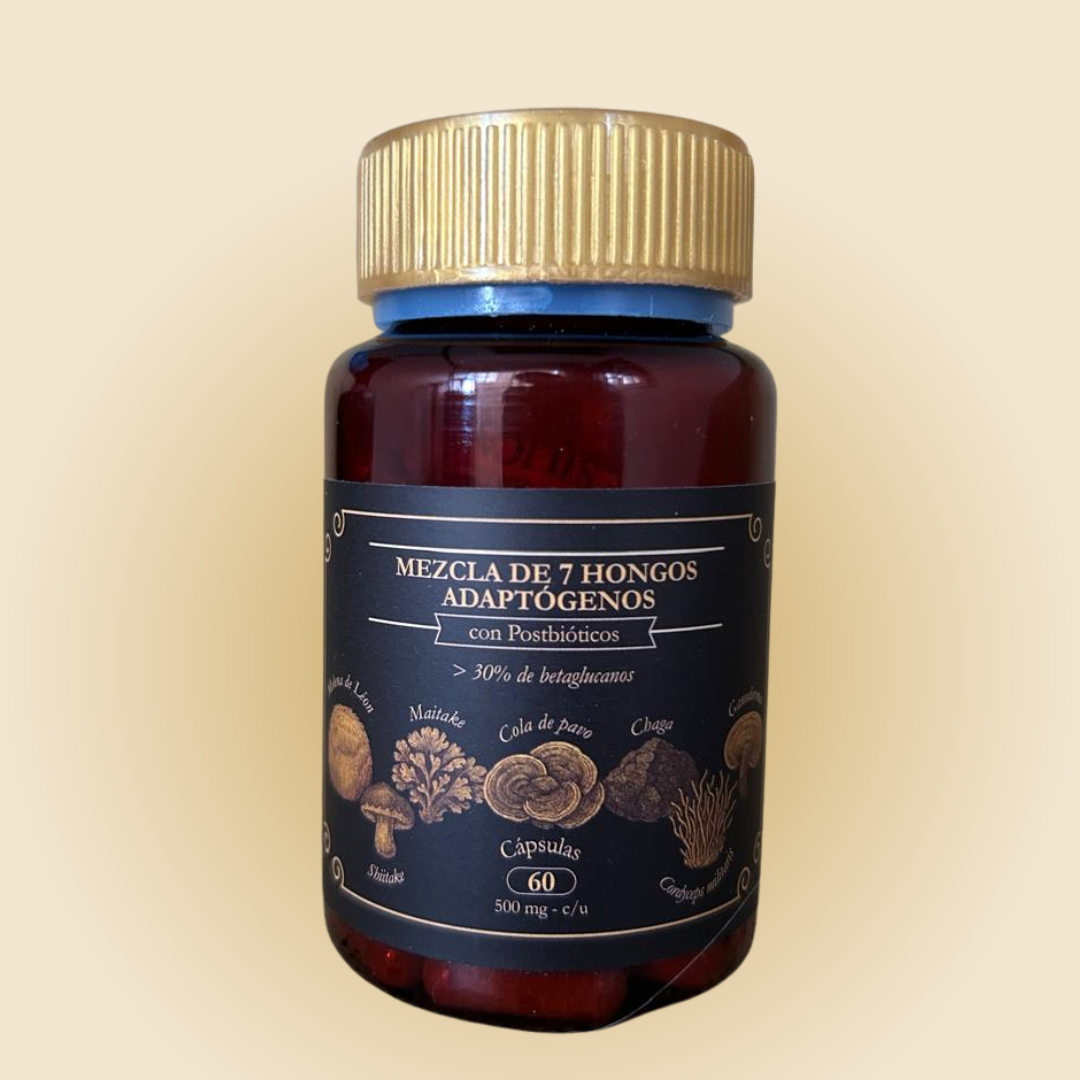 Frasco de mezcla de 7 hongos