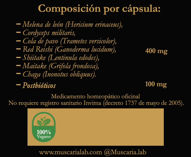 Siete hongos con Postbióticos - Imagen 2