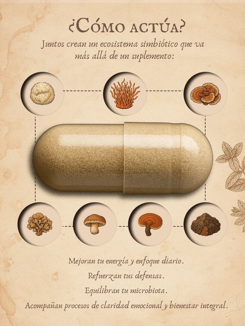 Mezcla 7 Hongos como actua